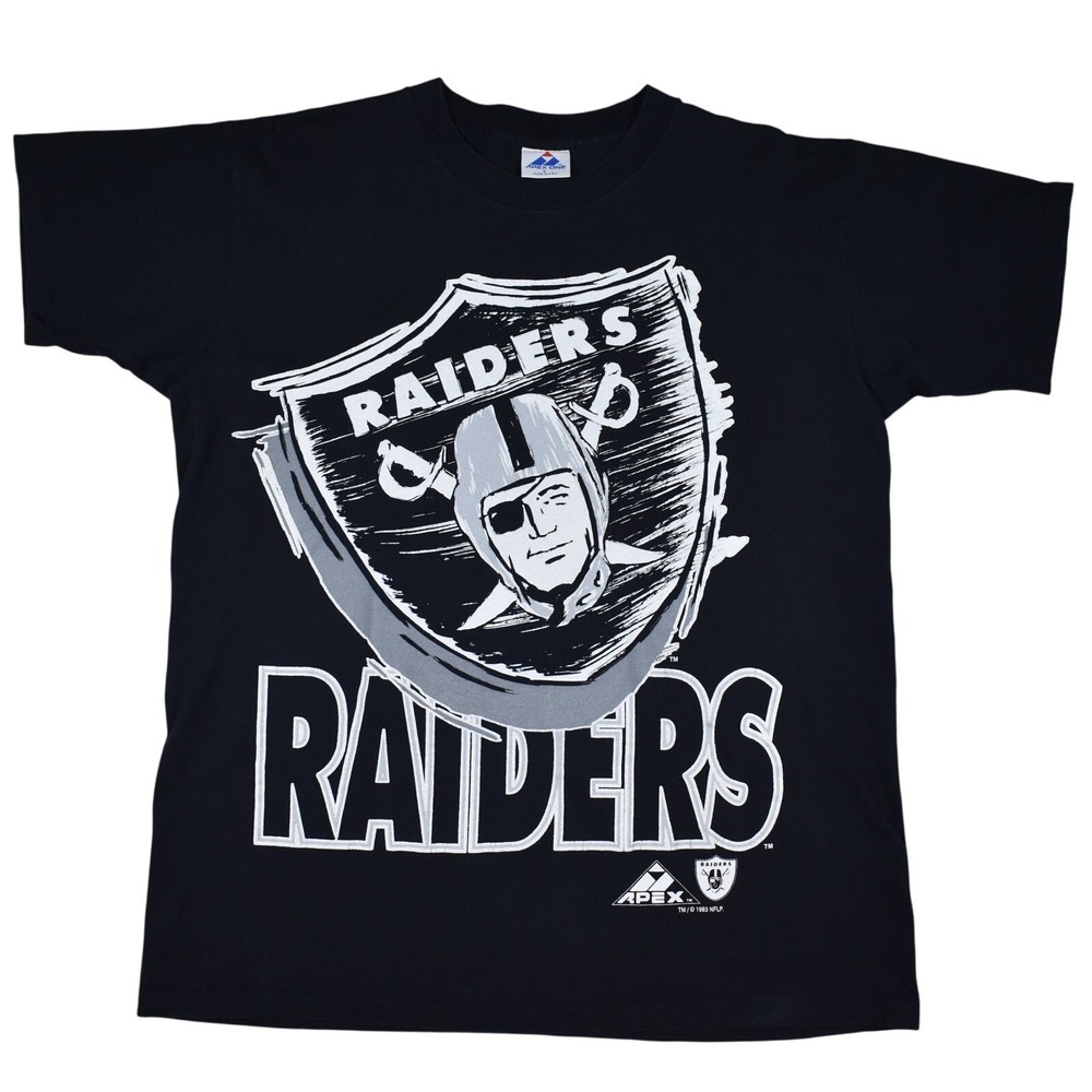 Vintage 1993 Oakland Raiders T Shirt Mens L Single Stitch 90s NFL Football USA